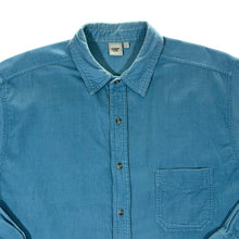 Load image into Gallery viewer, COTTON TRADERS Classic Blue Corduroy Cord Long Sleeve Shirt
