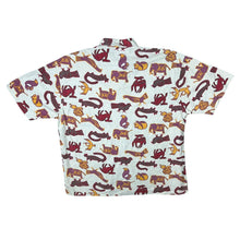 Load image into Gallery viewer, Vintage McNeal Crazy Abstract Patterned Cotton Linen Short Sleeve Shirt
