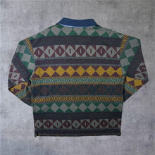 Load image into Gallery viewer, Vintage Angelo Litrico C&amp;A Crazy Abstract Patterned Polo Shirt Sweatshirt
