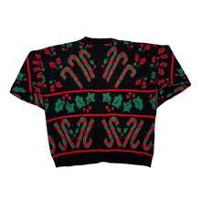 Load image into Gallery viewer, Vintage 90’s CABIN CREEK Made In USA Christmas Holiday Festive Patterned Acrylic Knit Cardigan
