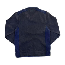 Load image into Gallery viewer, MANTARAY Colour Block Navy Blue Black 1/4 Zip Pullover Sweatshirt
