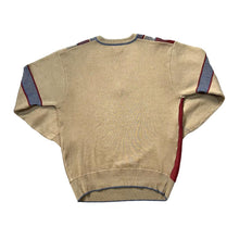 Load image into Gallery viewer, Vintage 90&#39;s GABICCI Grandad Patterned V-Neck Acrylic Wool Knit Sweater Jumper
