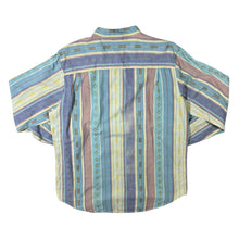 Load image into Gallery viewer, Vintage 90's DW Shop Aztec Crazy Patterned Long Sleeve Grandad Collared Shirt
