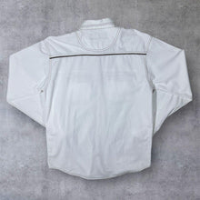 Load image into Gallery viewer, Vintage Canvas Cowboy Western Embroidered White Grey Cotton Long Sleeve Shirt
