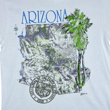 Load image into Gallery viewer, Vintage 90&#39;s ARIZONA Souvenir USA Map Spellout Graphic Single Stitch T-Shirt
