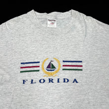 Load image into Gallery viewer, Vintage 90’s Oneita FLORIDA Embroidered Nautical Souvenir Graphic Single Stitch T-Shirt

