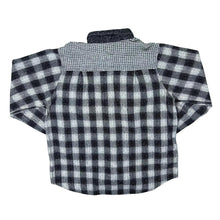 Load image into Gallery viewer, Vintage 90&#39;s Embroidered Multi Check Houndstooth Cotton Viscose Long Sleeve Shirt
