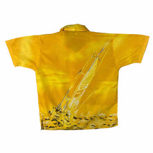 Load image into Gallery viewer, Early 00&#39;s Rivaldi Okinawa Style Gothic Y2K Graphic Yellow Short Sleeve Shirt
