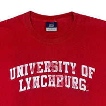 Load image into Gallery viewer, MV Sport UNIVERSITY OF LYNCHBERG College Spellout Graphic Red T-Shirt

