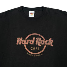 Load image into Gallery viewer, Early 00&#39;s HARD ROCK CAFE &quot;Amsterdam&quot; Classic Souvenir Logo Spellout Graphic T-Shirt
