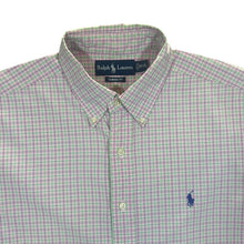 Load image into Gallery viewer, Vintage Ralph Lauren &quot;Classic Fit&quot; Baby Pink Check Long Sleeve Button-Up Cotton Shirt
