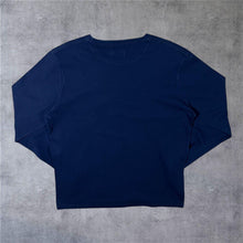 Load image into Gallery viewer, Pepe Jeans London Logo Spellout Graphic Long Sleeve Navy Blue T-Shirt
