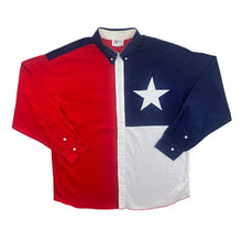 Load image into Gallery viewer, Vintage 90&#39;s Nardis Cowboy Western USA Flag Long Sleeve Button-Up Cotton Shirt
