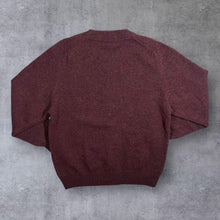 Load image into Gallery viewer, Vintage 90&#39;s C&amp;A Burgundy Red Pure New Wool Knit Sweater Jumper
