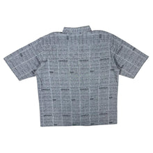Load image into Gallery viewer, Vintage 90's Luko Abstract Patterned Grey Cotton Viscose Short Sleeve Shirt
