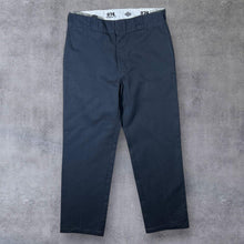 Load image into Gallery viewer, Dickies 874 Original Fit Dark Grey-Blue Straight Leg Skater Chino Trousers
