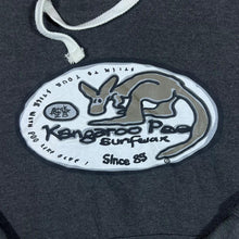 Load image into Gallery viewer, KANGAROO POO Surfer Skater Logo Spellout Graphic Grey Hoodie
