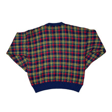 Load image into Gallery viewer, Vintage 90&#39;s BOSTON TRADERS Lumberjack Tartan Plaid Check Wool Knit Crewneck Sweater Jumper
