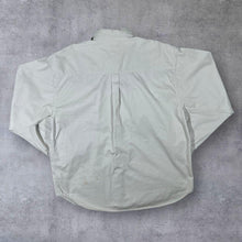 Load image into Gallery viewer, Vintage John Baner Cowboy Western Indigo Denim Panel Beige Cotton Long Sleeve Shirt
