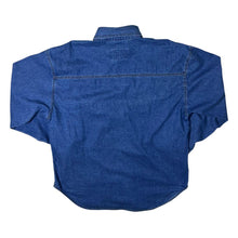 Load image into Gallery viewer, Vintage Men&#39;s Company Cowboy Western Blue Denim Cotton Long Sleeve Shirt
