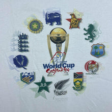 Load image into Gallery viewer, Vintage Screen Stars ICC Cricket World Cup 1999 Souvenir Graphic White T-Shirt

