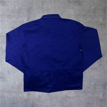 Load image into Gallery viewer, Vintage Locontap French Chore Worker Style Navy Blue Button Cotton Jacket
