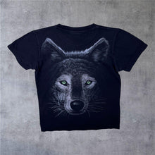 Load image into Gallery viewer, Early 00’s Rock Eagle Wolf Animal Nature Wildlife Graphic T-Shirt
