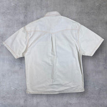 Load image into Gallery viewer, Vintage John Baner Cowboy Western Aztec Patterned Cream Blue Short Sleeve Shirt
