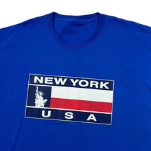 Load image into Gallery viewer, NEW YORK USA Statue Of Liberty Souvenir Spellout Graphic T-Shirt
