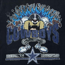 Load image into Gallery viewer, Vintage Starter (1994) NFL DALLAS COWBOYS &quot;Riding Roughshod&quot; Taz Looney Tunes Football Graphic T-Shirt
