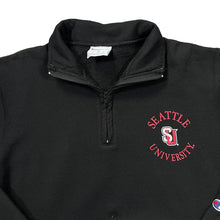Load image into Gallery viewer, CHAMPION Eco &quot;Seattle University&quot; College Logo Graphic 1/4 Zip Pullover Sweatshirt
