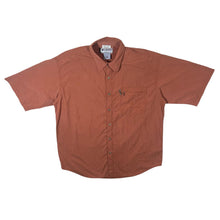 Load image into Gallery viewer, Columbia Sportswear GRT Utility Hiking Outdoor Orange Nylon Blend Short Sleeve Shirt
