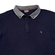 Load image into Gallery viewer, Early 00’s GABICCI Mini Logo Striped Trim Short Sleeve Cotton Polo Shirt
