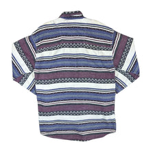Load image into Gallery viewer, Vintage 90&#39;s FRIENDS Multi Striped Aztec Patterned Long Sleeve Flannel Shirt
