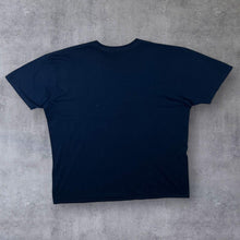 Load image into Gallery viewer, Hard Rock Cafe "Stockholm" Souvenir Flag Logo Graphic Navy Blue T-Shirt
