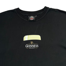 Load image into Gallery viewer, GUINNESS DRAUGHT &quot;...By Night&quot; Beer Logo Spellout Graphic Cotton T-Shirt
