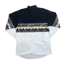 Load image into Gallery viewer, Vintage STARS &amp; STRIPES Horse Nature Cowboy Western Long Sleeve Cotton Shirt
