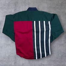 Load image into Gallery viewer, Vintage 90&#39;s Ivy Crew Multi Colour Block Striped Long Sleeve Button-Up Shirt
