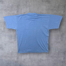 Load image into Gallery viewer, Vintage Fruit Of The Loom Embroidered Mini Logo Short Sleeve Cotton Blue T-Shirt
