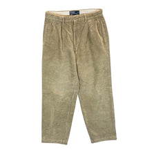 Load image into Gallery viewer, Vintage POLO RALPH LAUREN &quot;Andrew Pant&quot; Beige Corduroy Cord Straight Leg Trousers
