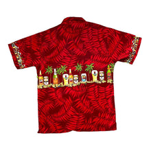 Load image into Gallery viewer, Early 00&#39;s PIPE LINE Honolulu Hawaii Beer Tropical Hawaiian Pattern Open Collar Polyester Shirt
