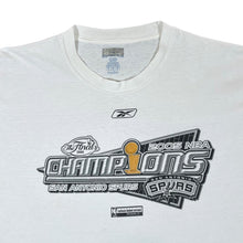Load image into Gallery viewer, Reebok NBA SAN ANTONIO SPURS &quot;2005 Champions&quot; Basketball Graphic White T-Shirt
