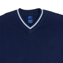 Load image into Gallery viewer, Early 00&#39;s CIVVY LONDON Classic Striped Trim V-Neck Lightweight Sweatshirt
