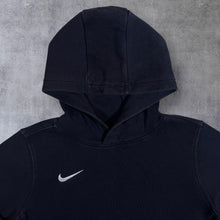 Load image into Gallery viewer, Nike Classic Embroidered Mini Swoosh Logo Black Pullover Hoodie
