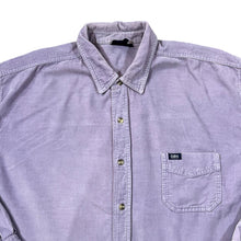 Load image into Gallery viewer, COTTON TRADERS Classic Purple Corduroy Cord Long Sleeve Cotton Shirt
