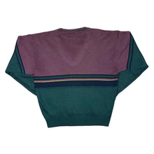 Load image into Gallery viewer, Vintage WEEKENDER Colour Block Golf Knit V-Neck Sweater Jumper
