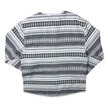 Load image into Gallery viewer, Vintage John Baner Multi Striped Patterned Long Sleeve Henley Button Shirt Top
