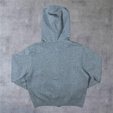 Load image into Gallery viewer, Nike Classic Grey Embroidered Mini Swoosh Logo Zip Hoodie
