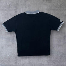 Load image into Gallery viewer, Early 00's Cotton Traders "Guinness" Embroidered Beer Logo Black Grey Polo Shirt
