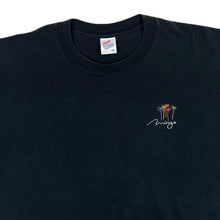 Load image into Gallery viewer, Vintage Jerzees MIRAGE Embroidered Mini Logo Souvenir Black T-Shirt
